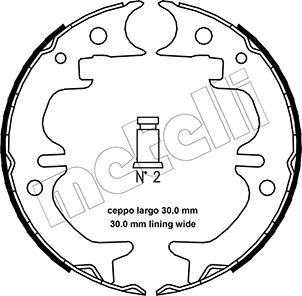 METELLI 53-0444 Brake Shoe...