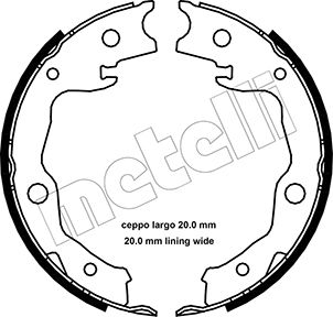 METELLI 53-0450 Brake Shoe...