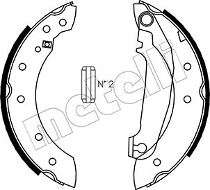 METELLI 53-0476 Brake Shoe...