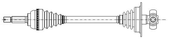 METELLI 17-0850 hajtótengely