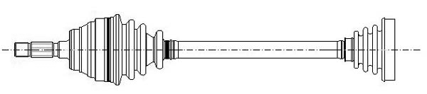 METELLI 17-0506 hajtótengely