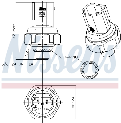 FEBI BILSTEIN 36784 Trykkbryter, klimaanlegg