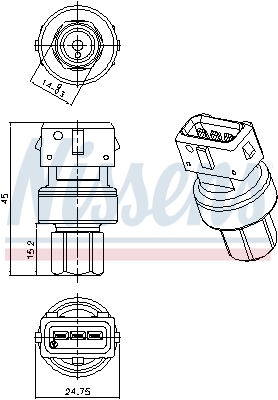 DENSO DPS17020 Trykkbryter, klimaanlegg