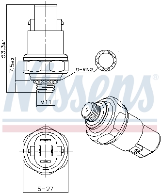 FEBI BILSTEIN 49185 Trykkbryter, klimaanlegg