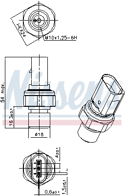 FEBI BILSTEIN 171280 Trykkbryter, klimaanlegg