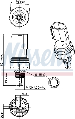 FEBI BILSTEIN 172235 Trykkbryter, klimaanlegg