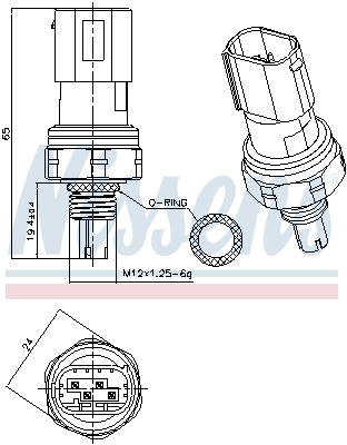 MAHLE ASE 24 000P Trykkbryter, klimaanlegg