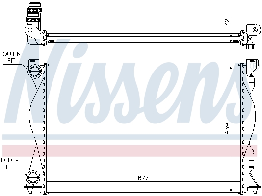 NISSENS 60235A Radiatore, Raffreddamento motore-Radiatore, Raffreddamento motore-Ricambi Euro