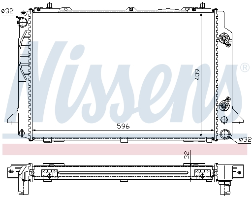 NISSENS 60469A Radiatore, Raffreddamento motore-Radiatore, Raffreddamento motore-Ricambi Euro