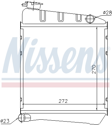 NISSENS 60519 Radiatore, Raffreddamento motore