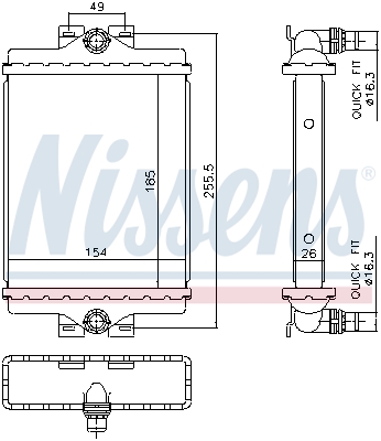 NISSENS 606296 Radiateur,...