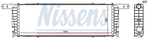 NISSENS 606434 Radiatore, Raffreddamento motore