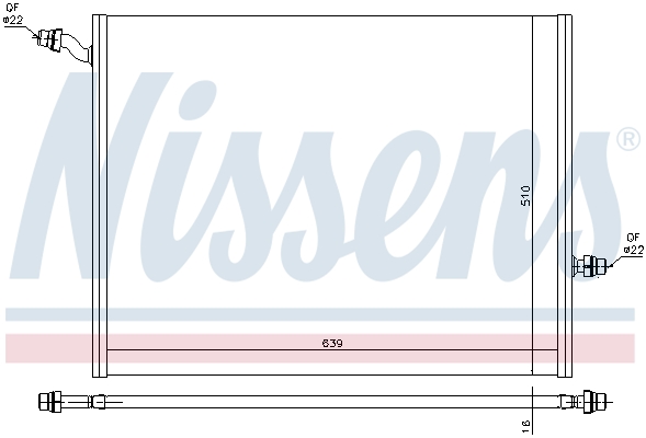 NISSENS 606497 Radiatore, Raffreddamento motore