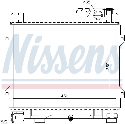 NISSENS 60658 Radiatore, Raffreddamento motore-Radiatore, Raffreddamento motore-Ricambi Euro