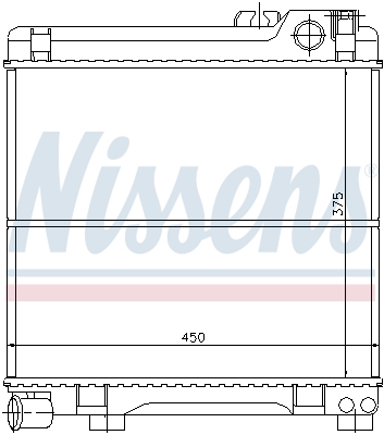 NISSENS 60667 Radiatore, Raffreddamento motore