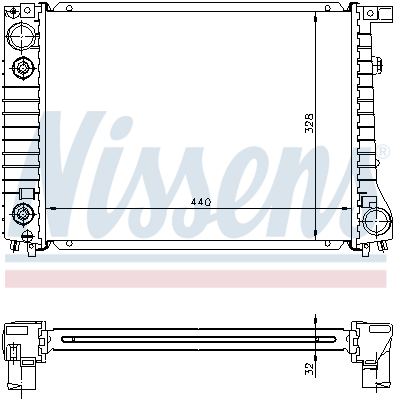 NISSENS 60796A Radiatore, Raffreddamento motore