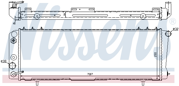 NISSENS 60986 Radiatore, Raffreddamento motore