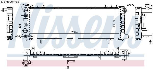 NISSENS 609881 Radiatore, Raffreddamento motore-Radiatore, Raffreddamento motore-Ricambi Euro