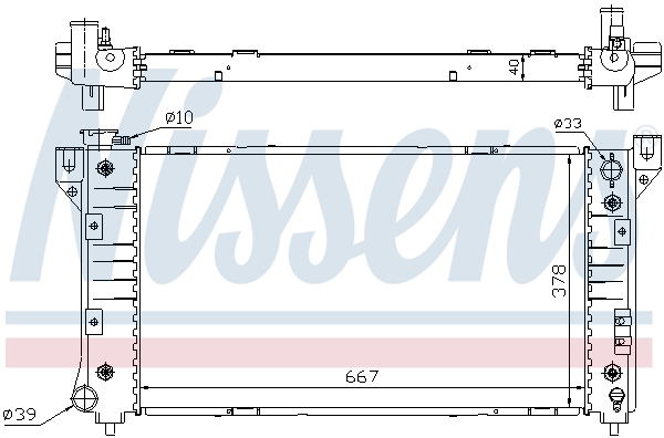 NISSENS 60999A Radiatore, Raffreddamento motore-Radiatore, Raffreddamento motore-Ricambi Euro