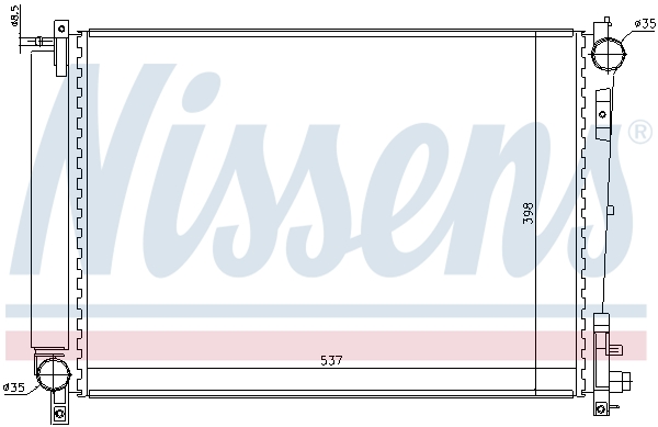 NISSENS 61006 Radiatore, Raffreddamento motore