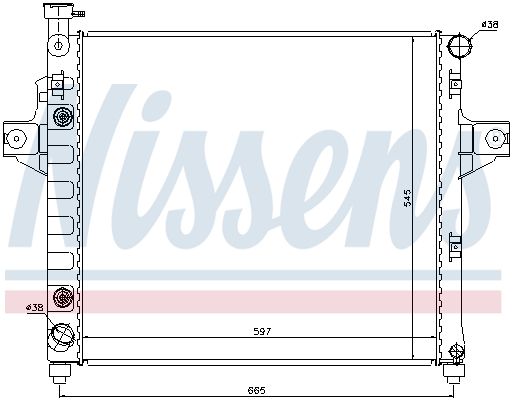 NISSENS 61009 Radiatore, Raffreddamento motore