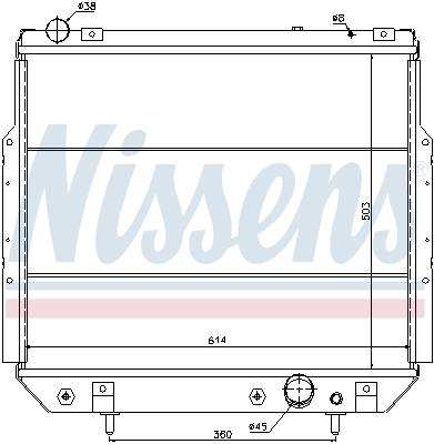 NISSENS 61013 Radiatore, Raffreddamento motore