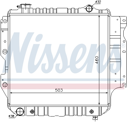 NISSENS 61015 Radiatore, Raffreddamento motore-Radiatore, Raffreddamento motore-Ricambi Euro