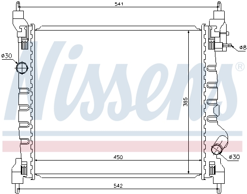 NISSENS 61679 Radiatore, Raffreddamento motore-Radiatore, Raffreddamento motore-Ricambi Euro