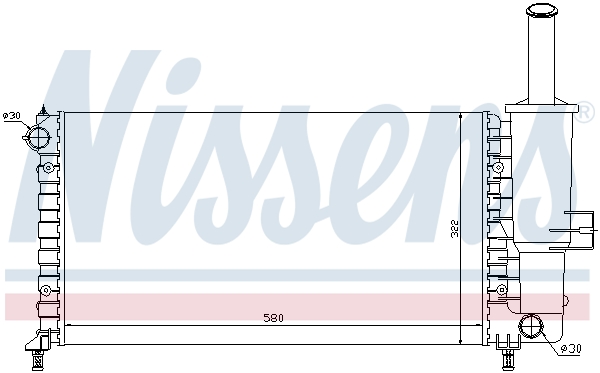 NISSENS 61764 Radiatore, Raffreddamento motore