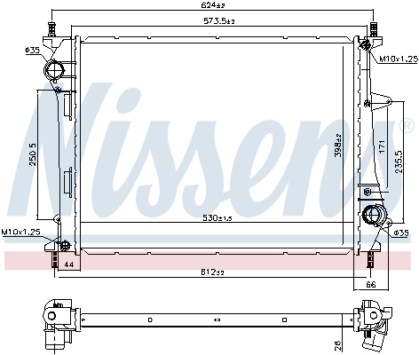 NISSENS 617867 Radiatore, Raffreddamento motore