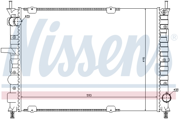 NISSENS 61791 Radiatore, Raffreddamento motore