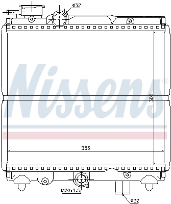 NISSENS 61810 Radiatore, Raffreddamento motore-Radiatore, Raffreddamento motore-Ricambi Euro