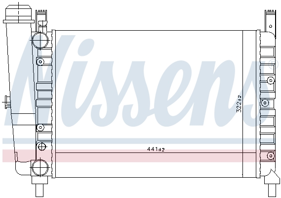 NISSENS 61853 Radiatore, Raffreddamento motore-Radiatore, Raffreddamento motore-Ricambi Euro