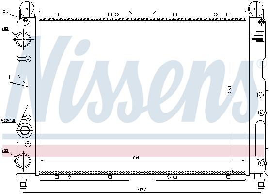 NISSENS 61869 Radiatore, Raffreddamento motore