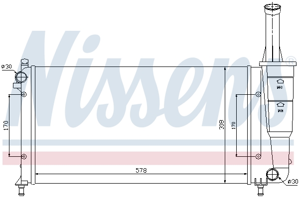 NISSENS 61889 Radiatore, Raffreddamento motore-Radiatore, Raffreddamento motore-Ricambi Euro