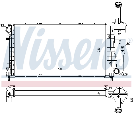 NISSENS 61898 Radiatore, Raffreddamento motore