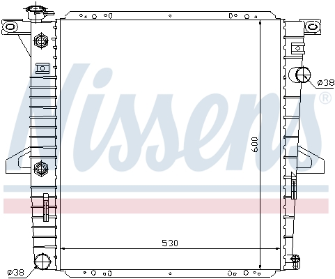 NISSENS 62060 Radiatore, Raffreddamento motore-Radiatore, Raffreddamento motore-Ricambi Euro