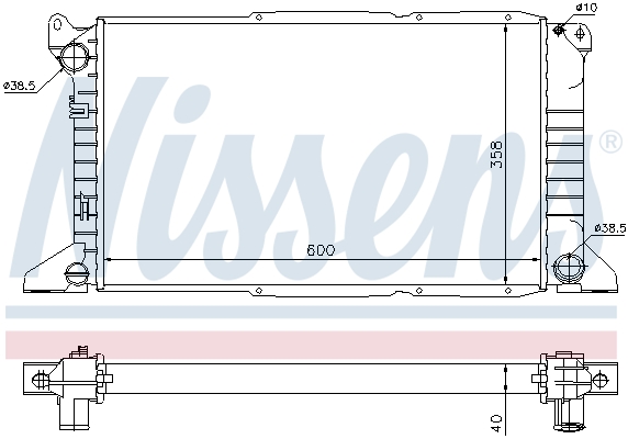 NISSENS 62081A Radiatore, Raffreddamento motore-Radiatore, Raffreddamento motore-Ricambi Euro