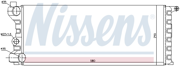 NISSENS 62312 Radiatore, Raffreddamento motore-Radiatore, Raffreddamento motore-Ricambi Euro