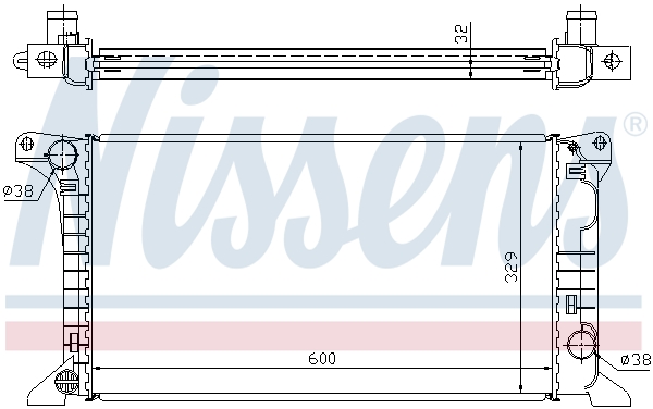 NISSENS 62369A Radiatore, Raffreddamento motore