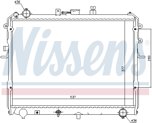 NISSENS 62381 Radiatore, Raffreddamento motore-Radiatore, Raffreddamento motore-Ricambi Euro