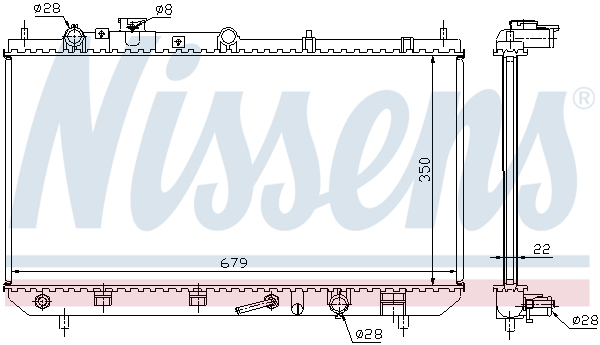 NISSENS 625081 Radiatore, Raffreddamento motore