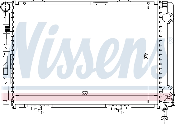 NISSENS 62549A Radiatore, Raffreddamento motore-Radiatore, Raffreddamento motore-Ricambi Euro