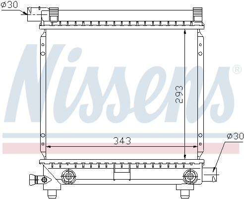 NISSENS 62550 Radiatore, Raffreddamento motore-Radiatore, Raffreddamento motore-Ricambi Euro