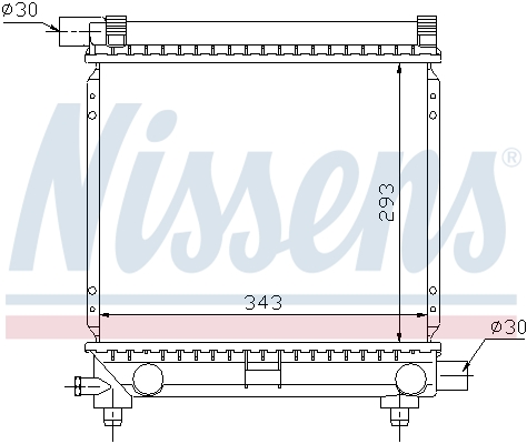 NISSENS 62551 Radiatore, Raffreddamento motore-Radiatore, Raffreddamento motore-Ricambi Euro