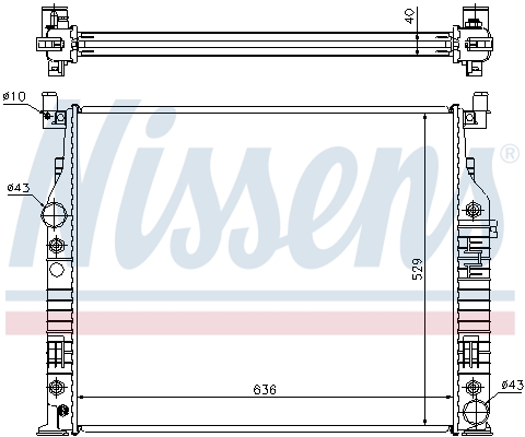 NISSENS 62576A Radiatore, Raffreddamento motore-Radiatore, Raffreddamento motore-Ricambi Euro