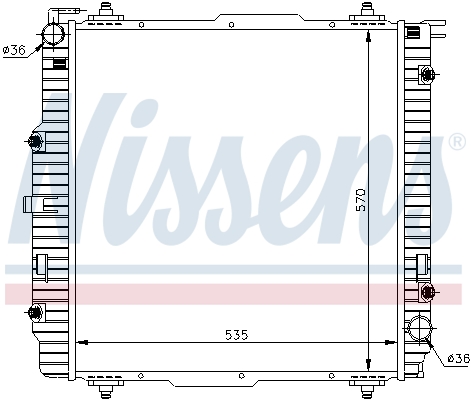 NISSENS 62599A Radiatore, Raffreddamento motore-Radiatore, Raffreddamento motore-Ricambi Euro