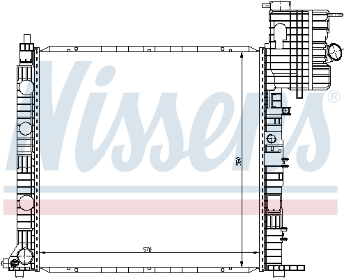 NISSENS 62678 Radiatore, Raffreddamento motore