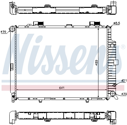 NISSENS 62692A Radiatore, Raffreddamento motore-Radiatore, Raffreddamento motore-Ricambi Euro