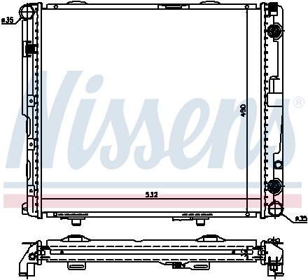 NISSENS 62694A Radiatore, Raffreddamento motore